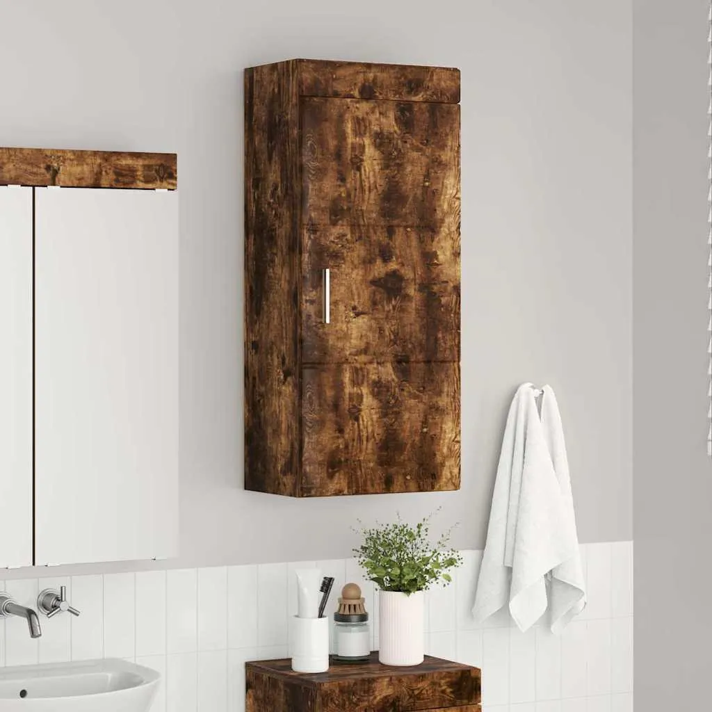 Armadietto Bagno Grigio Sonoma 30x30x100cm in Legno Multistrato vidaXL | Leroy Merlin
