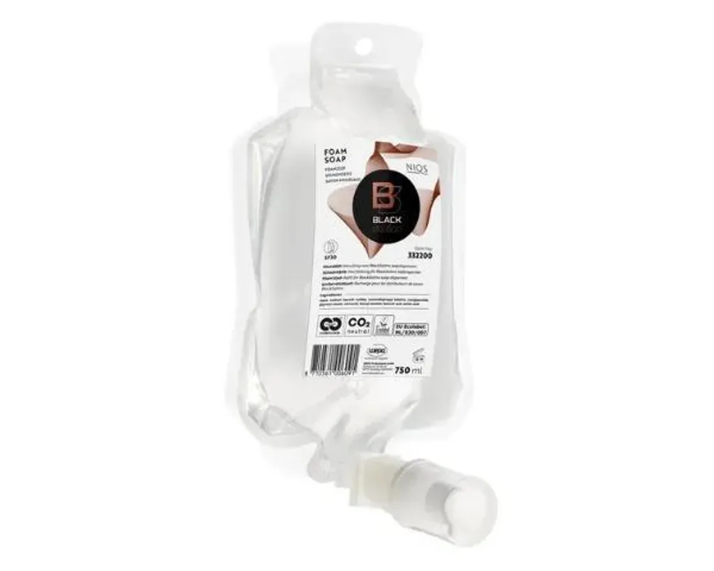 Savon Mousse Professionnel Inodore Satino Black Niqs Pack de 6 x 750ml