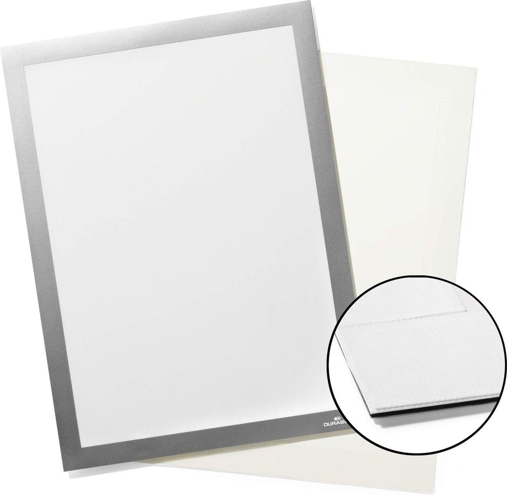 DURABLE Ramka informacyjna DURAFRAME GRIP® A4, Srebrny, Zdjęcie produktu 