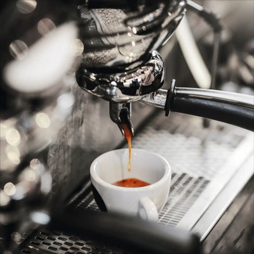 Glasbild Café VI 50x50 cm