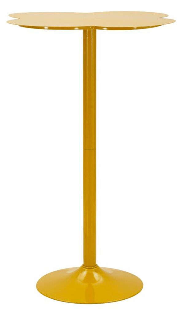 Barový stůl Clox 60 x 60 x 103 cm kov žlutý Obrázek produktu 