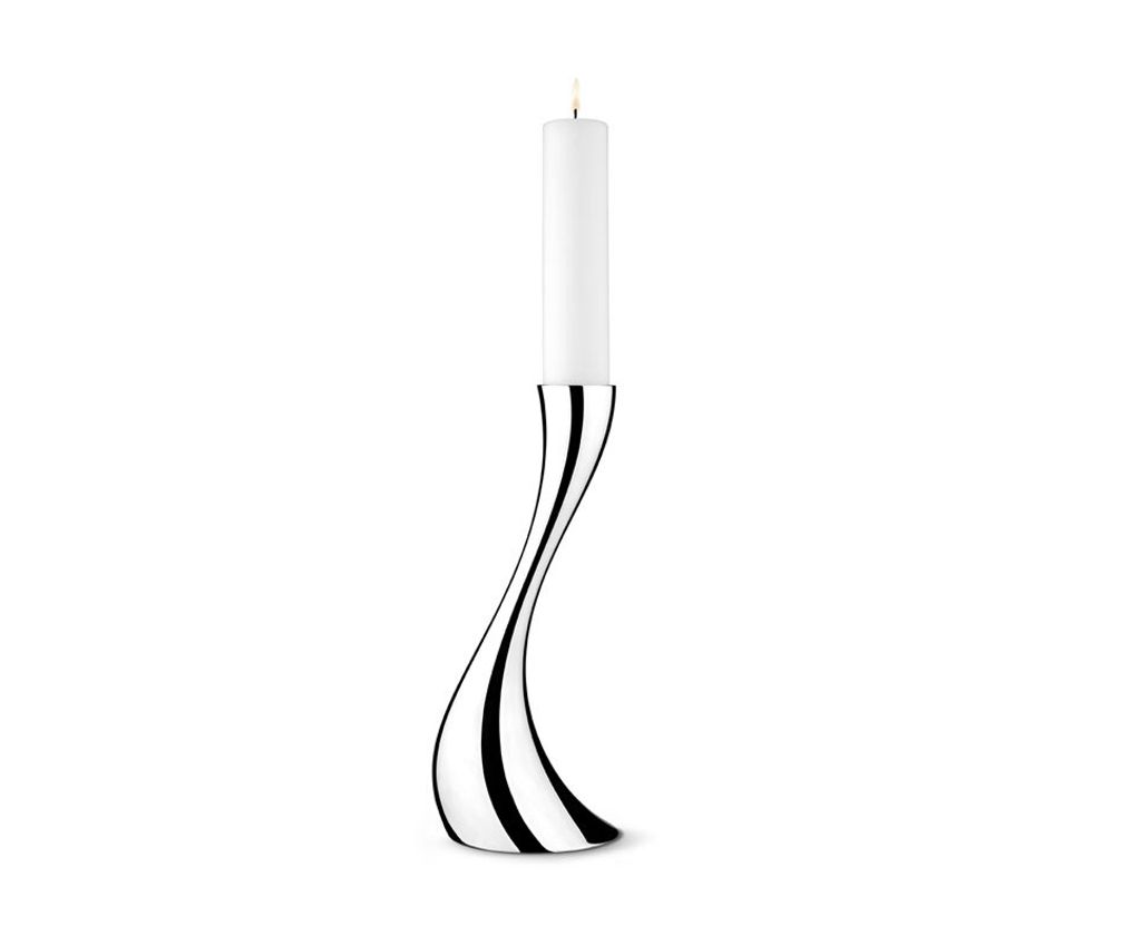 Georg Jensen COBRA FLOOR CANDLEHOLDER STAINLESS STEEL MIRROR SMALL 3586631