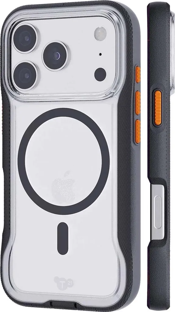 Coque iPhone 17 Pro MagSafe Tech21 EvoPro Noir pour Usage Quotidien - 3