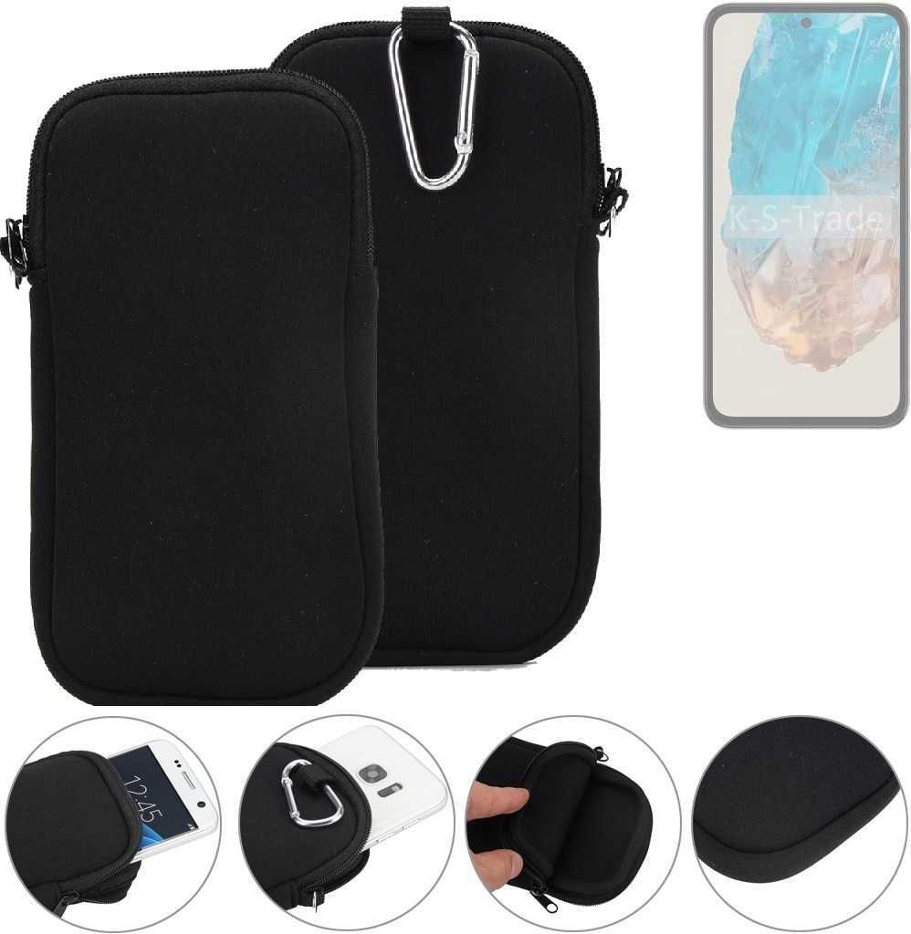 K-S-Trade Neopren-Hülle Handyhülle kompatibel mit Samsung Galaxy M35 5G Schutzhülle Neoprenhülle Sleeve Schutz-Hülle Gürtel Tasche Case Holster