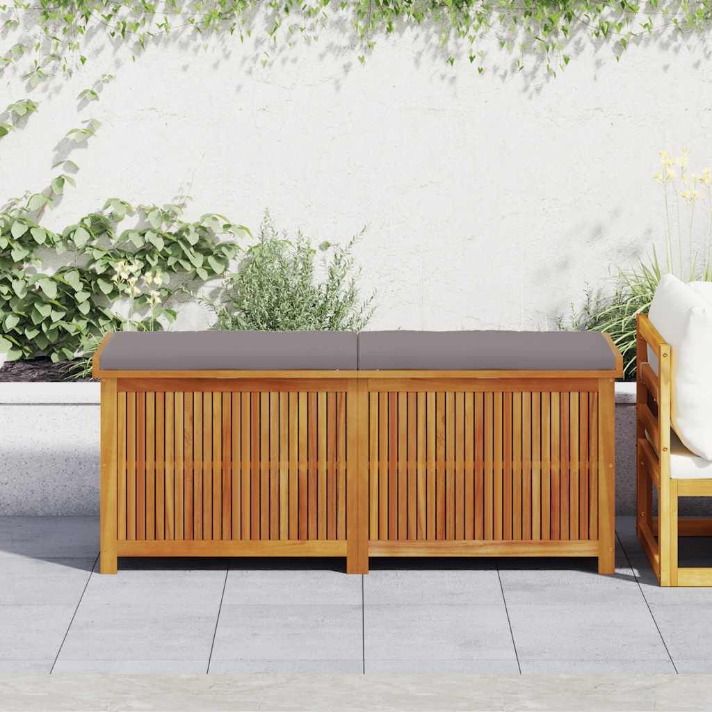 Möbel Outdoor-Kissenbox 150x50x60,5 cm Massivholz Akazie - Gartenboxen 4106480