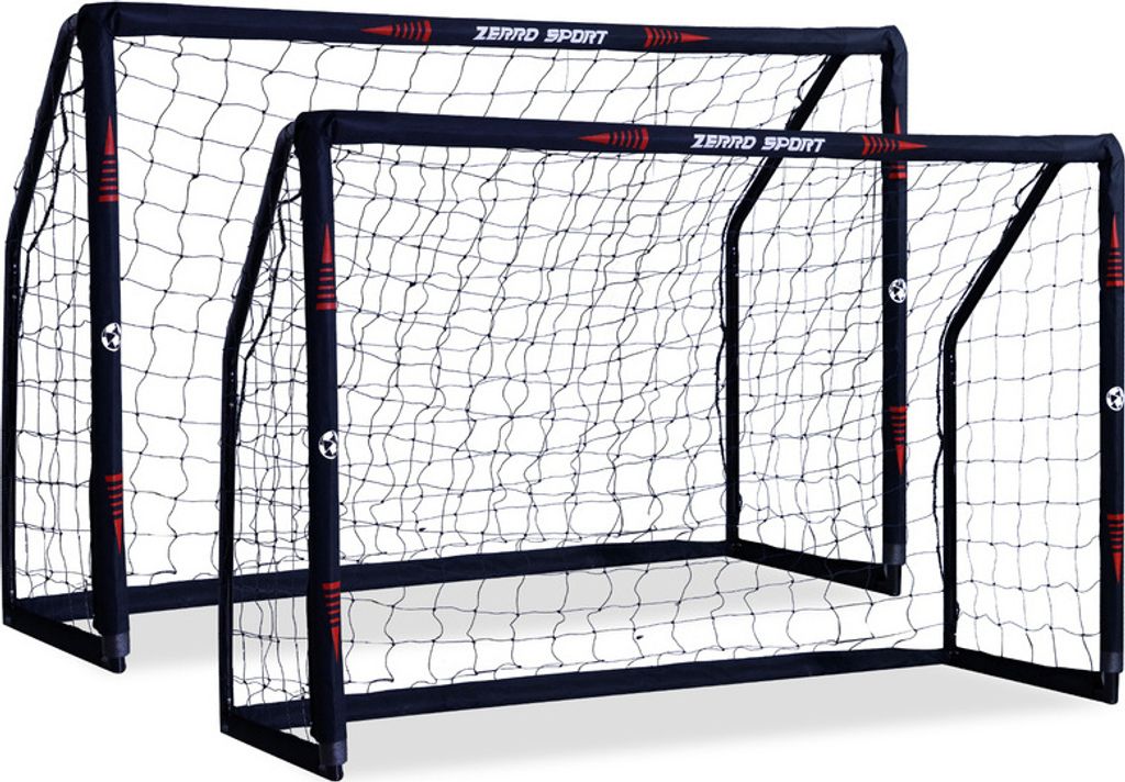 ZERRO Fussballtor Outdoor 2er Sportarten Geeignet für Erwachsene und Kinder zum Spielen und Trainieren im Garten, Size: 180cm