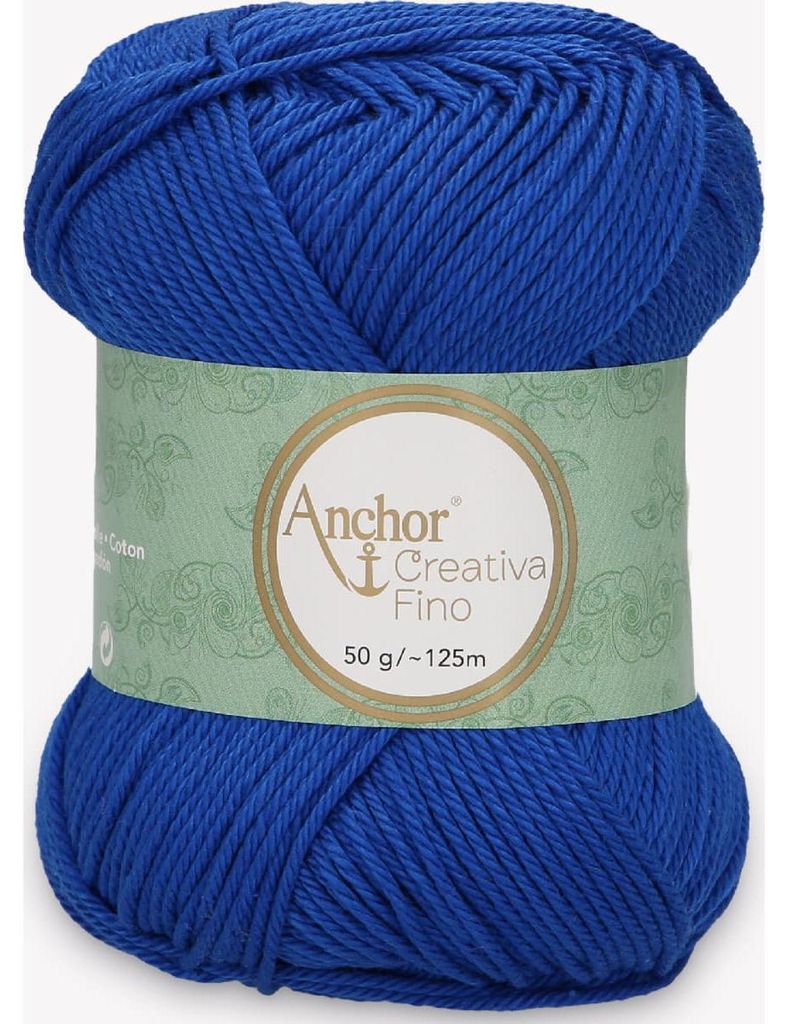 Anchor Creativa Fino – Baumwollgarn 100 % für Häkeln & Stricken (color 00201)