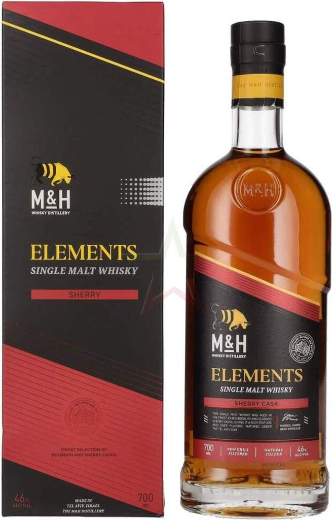 M&H ELEMENTS Sherry Cask Single Malt Whisky 46 % 0,70 lt.