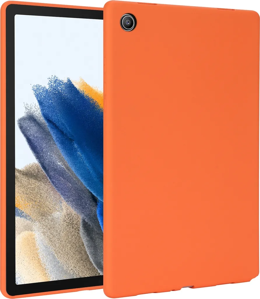 Custodia Silicone Samsung Tab A9 Plus per Bambini e Famiglia - Arancione