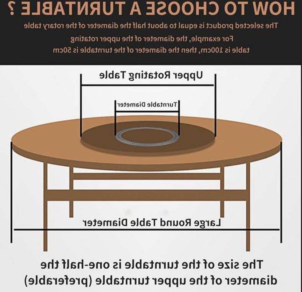 Elektrisches Lazy Susan Platform aus Aluminiumlegerung - Rundes Essplatz draaibaar mit HTML Inhalt
