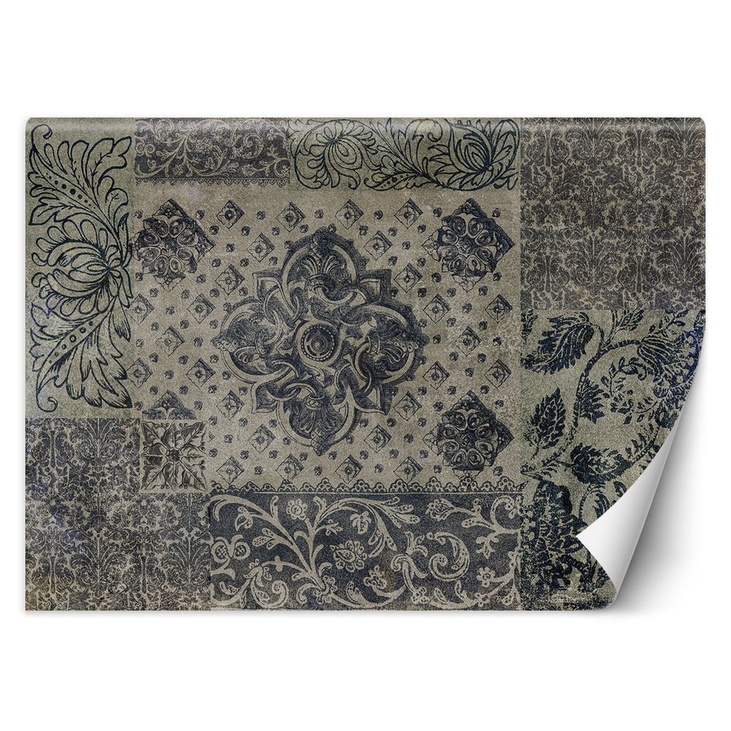 FOTOTAPETE Mosaik im Vintage-Stil 450x315 cm VLIES Tapete Wandtapete Wandbilder Wanddekoration Design Wohnzimmer Schlafzimmer Flur Büro Küche