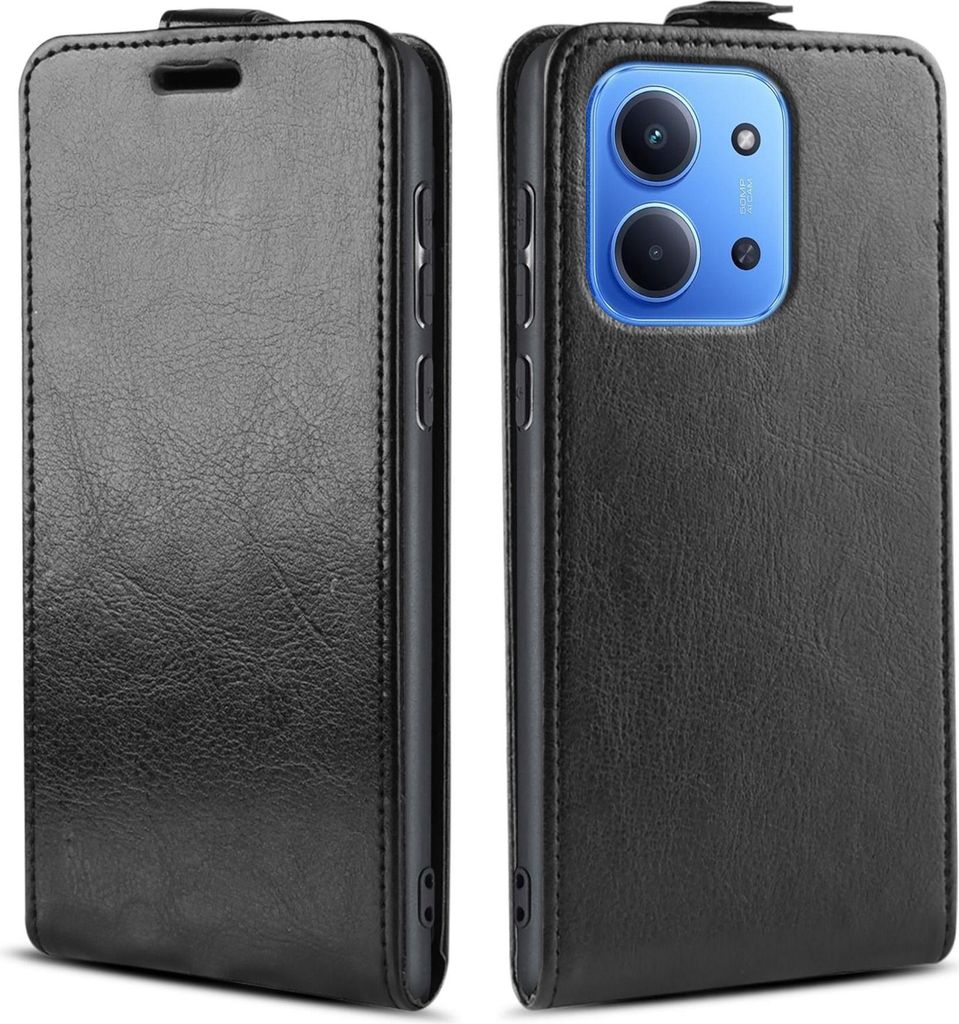 Handy Hülle für Xiaomi Redmi 15C Magnet Cover Case Klapphülle Schutzhülle Farbe: Schwarz