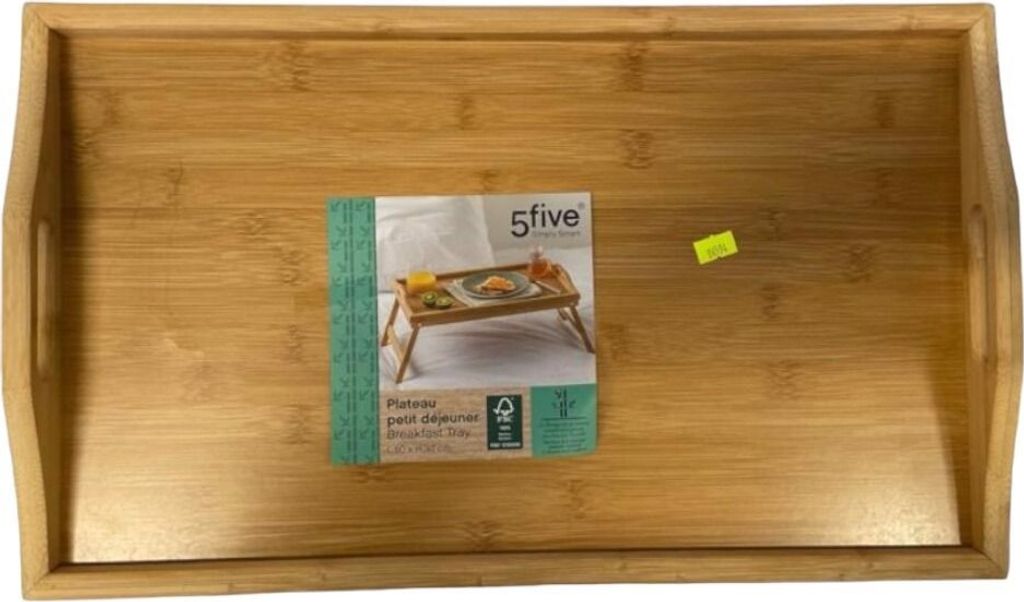 relaxdays Betttablett Bambus lackiert klappbar Produktbild 10