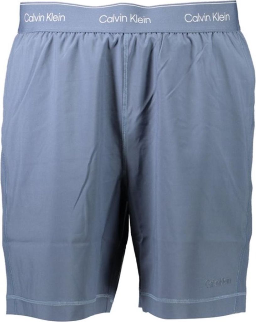 Kurze Herren Sporthose Blau: Elastisch, Atmungsaktiv, 2 Taschen