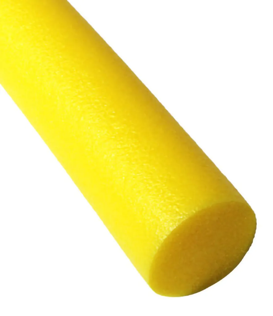 Frite de natation 7 cm en mousse EPE jaune résistante et ultra légère - 4