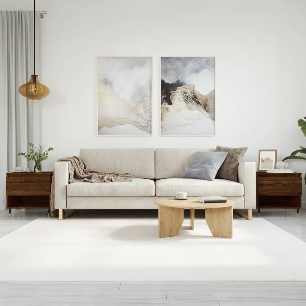 Maison Exclusive - Tavolini da salotto 2 pz. Effetto rovere marrone 50x46x50 cm Materiale ligneo