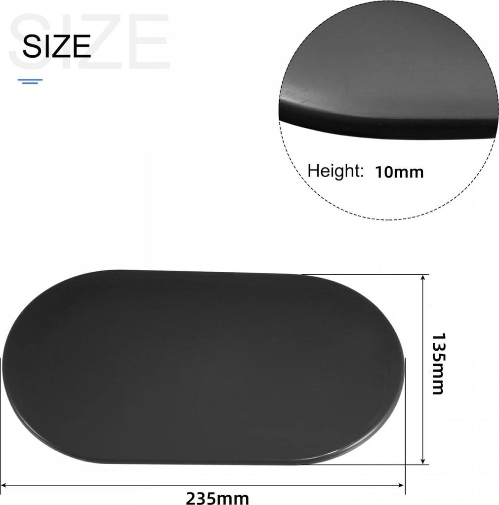 Set of 2 Elliptical Double-Sided Gliding Discs, Fitness Disc Slides for Gym, Home, Yoga, Pilates, Carpet, Tiles, Laminate, Wooden Floor