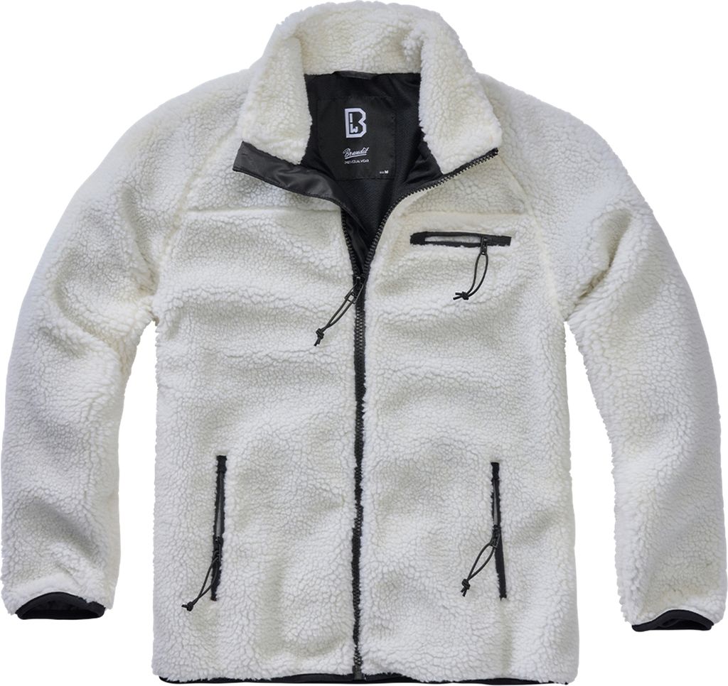 Brandit Teddyfleece Outdoorjacke Größe XL Farbe Weiß