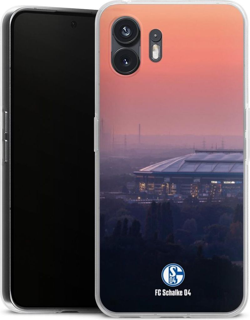 DeinDesign Handyhülle für Nothing Phone 2 Silikon Hülle Case Smartphone Schutzhülle FC Schalke 04 Offizielles Lizenzprodukt Stadion