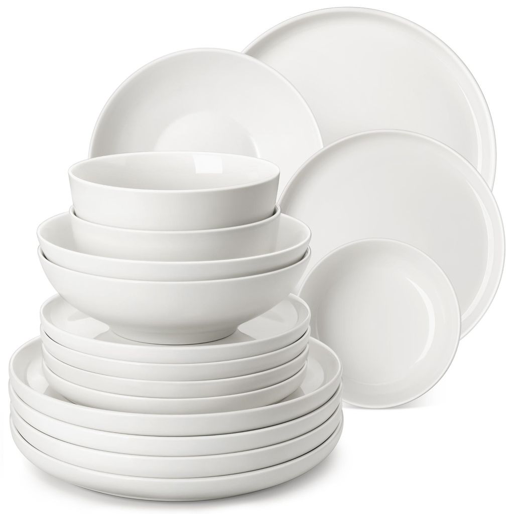 MALACASA, 24 pcs. vaisselle en porcelaine, service combiné Image du produit 