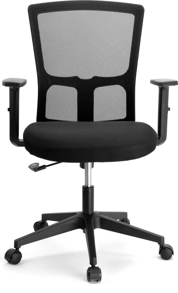 Siège de bureau LINOS noir idéal télétravail - Fauteuil informatique - 9