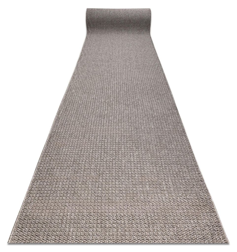 Läufer CASABLANCA LOOP braun, Schleife weich - 100 cm braun 100x590 cm