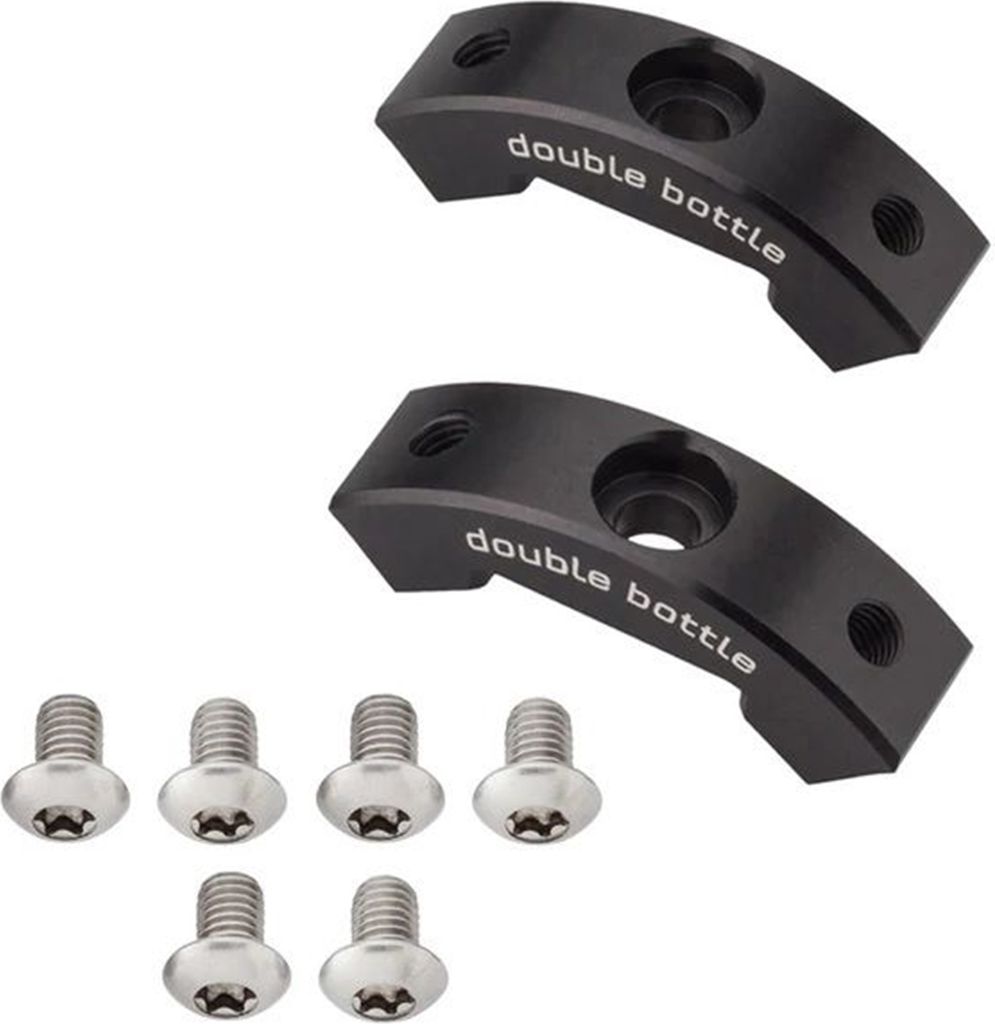 Wolf Tooth B-RAD Double Bottle Adapter, black