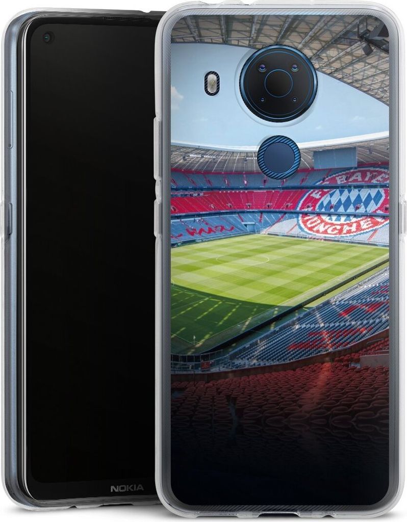 DeinDesign Handyhülle für Nokia 3.4 Silikon Hülle Case Smartphone Schutzhülle FC Bayern München FCB Stadion