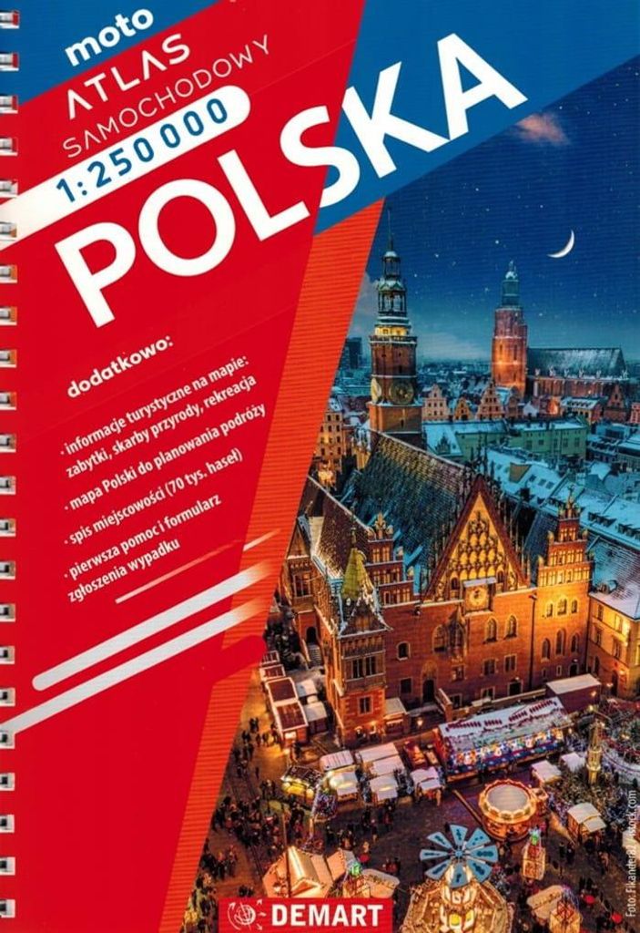 Atlante automobilistico della Polonia 1:250 000 Immagine del prodotto 