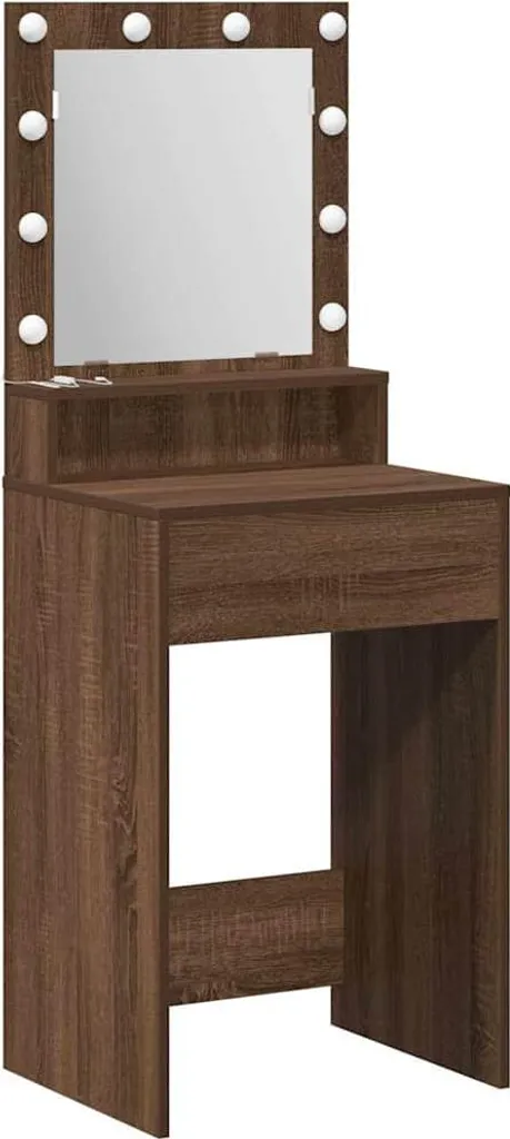 Specchiera SYFAX Rovere Marrone - Crea il tuo Angolo Vanity da Sogno