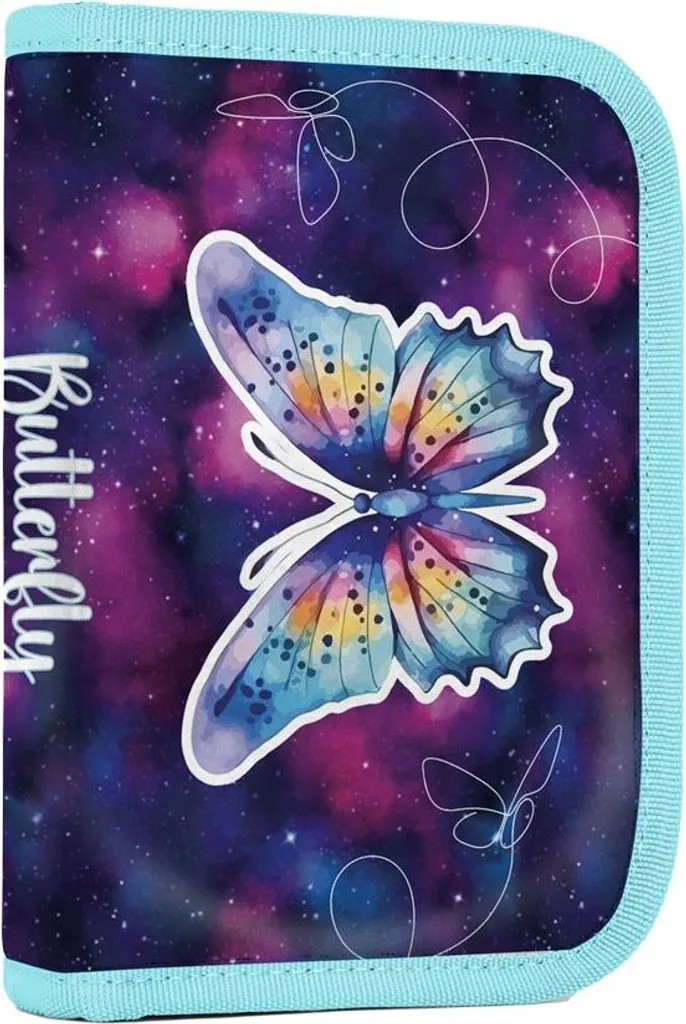 Oxybag Astuccio Butterfly Scuola: Organizzazione a 2 Lembi Vuoto