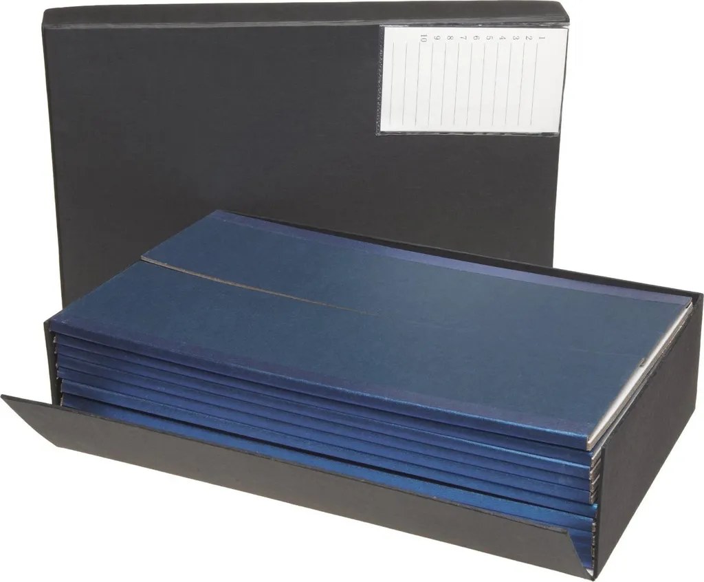 BIOLOGIX Étui à livres pour lames de microscope en carton - 10 classeurs