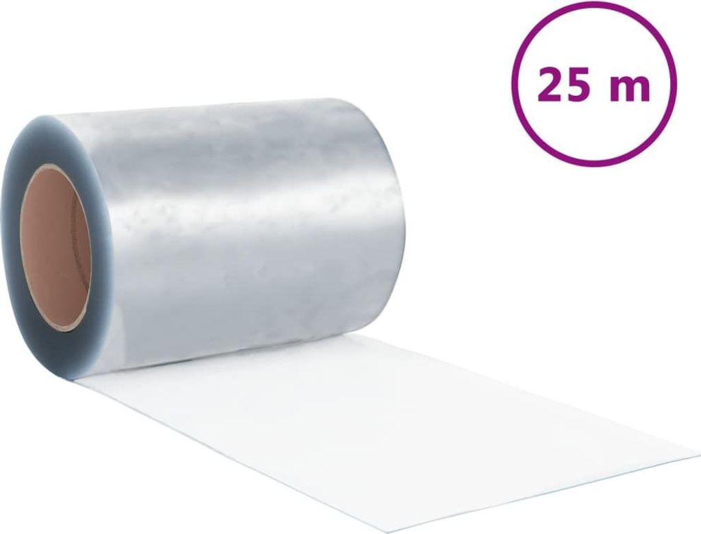 vidaXL Streifenvorhang Rolle PVC 2,6 mm x 300 mm 25 m