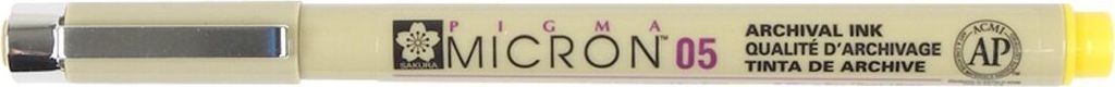 SAKURA Fineliner PIGMA MICRON 05 gelb