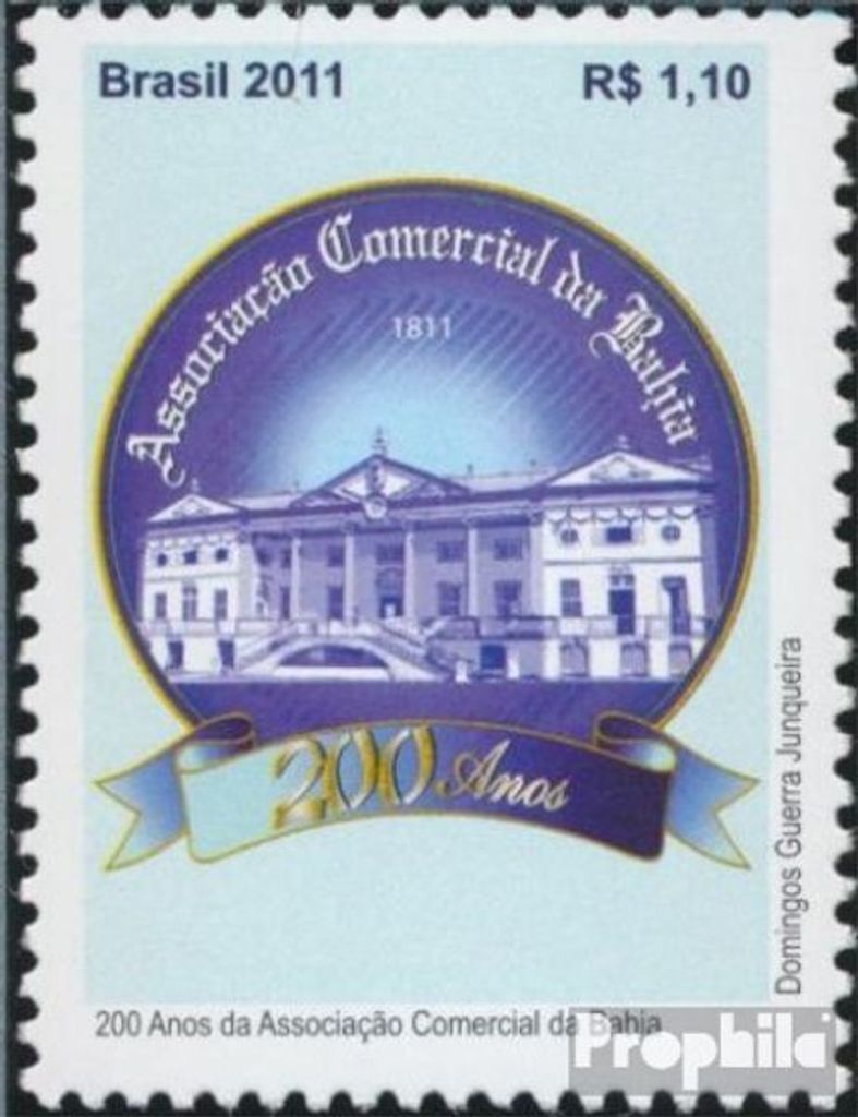Briefmarken Brasilien 2011 Mi 3903 (kompl.Ausg.) postfrisch 200 Jahre Handelskammer