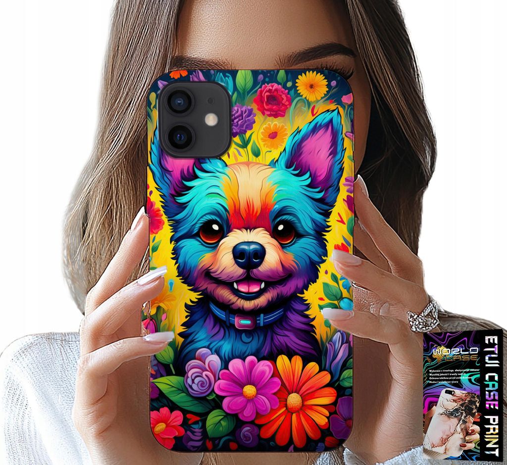 Etui Für Iphone 11 - Florale Muster Hund Hund York Zurück