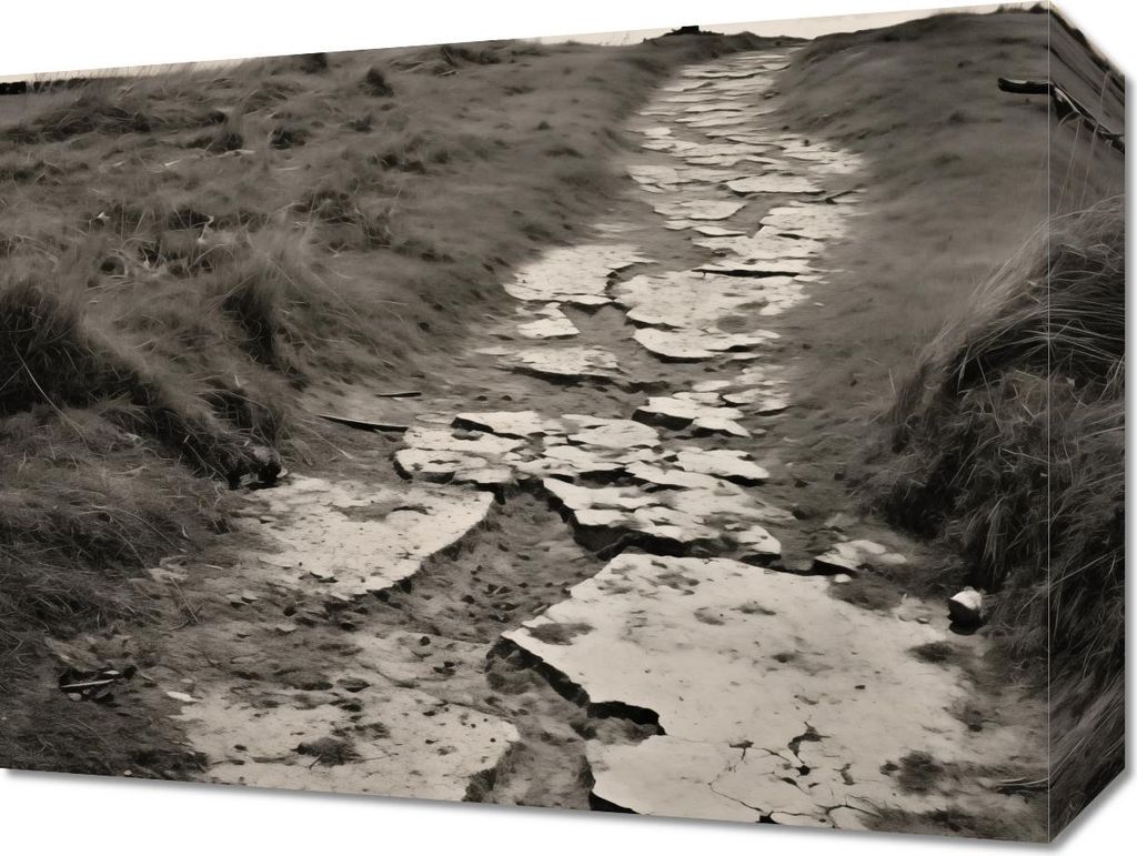 Bild 40x30cm Weg der Erinnerung Zwischen den Dünen