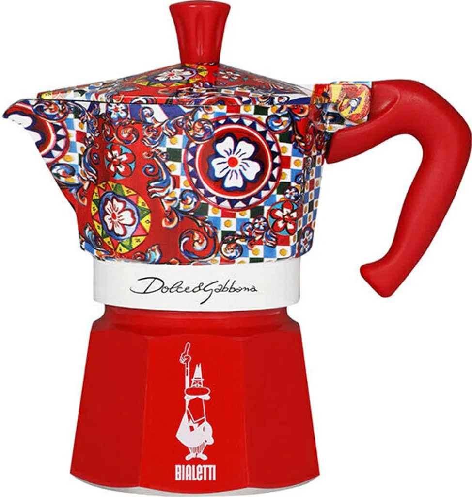 Machine à Café Italienne Bialetti D&G 3 Tasses pour Expresso Traditionnel