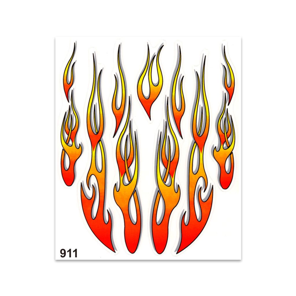 Sticker Flammen 20 x 24 cm