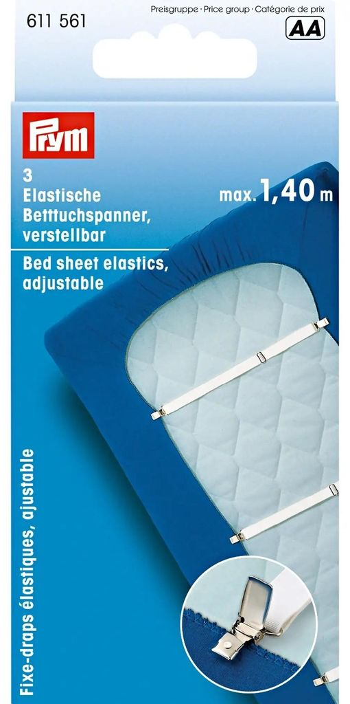 Betttuchspanner 18mm weiß | PRYM 611561 Produktbild 