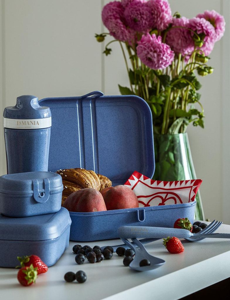 -Besteckset blau 3-teilig