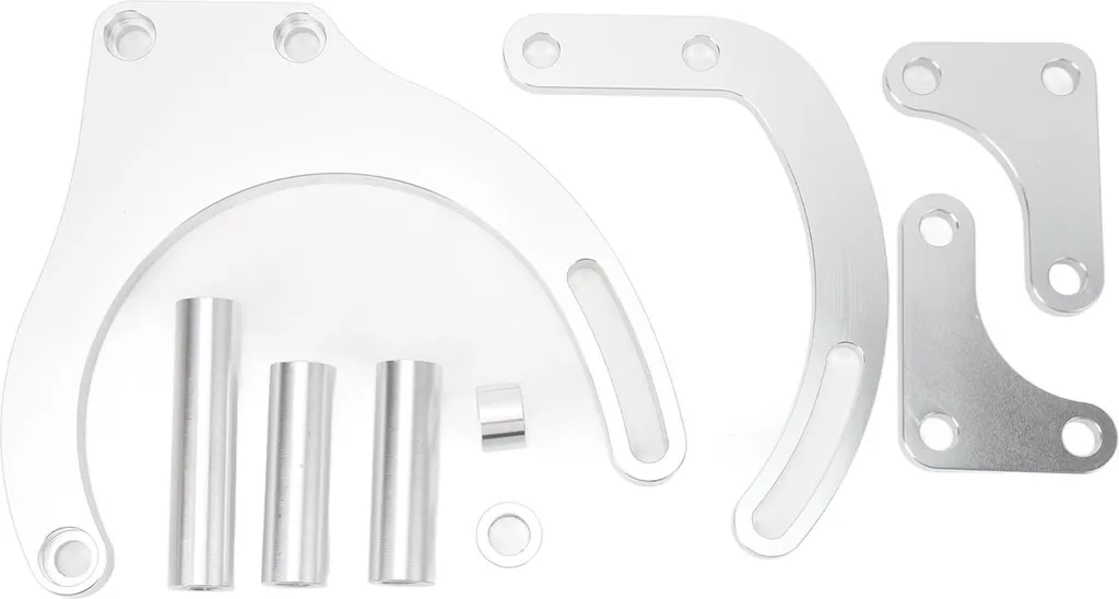 Support pompe direction assistée argent pour montage Chevy Big Block