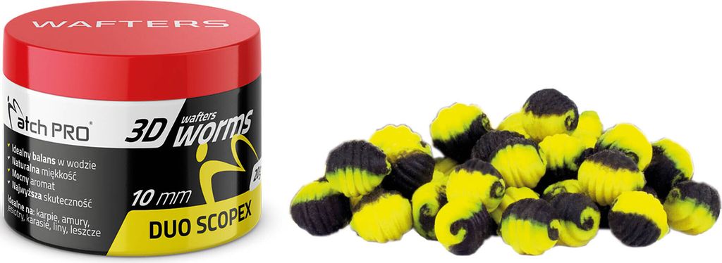 Wafters MatchPro 3D-Würmer Duo Scopex 10mm 20g