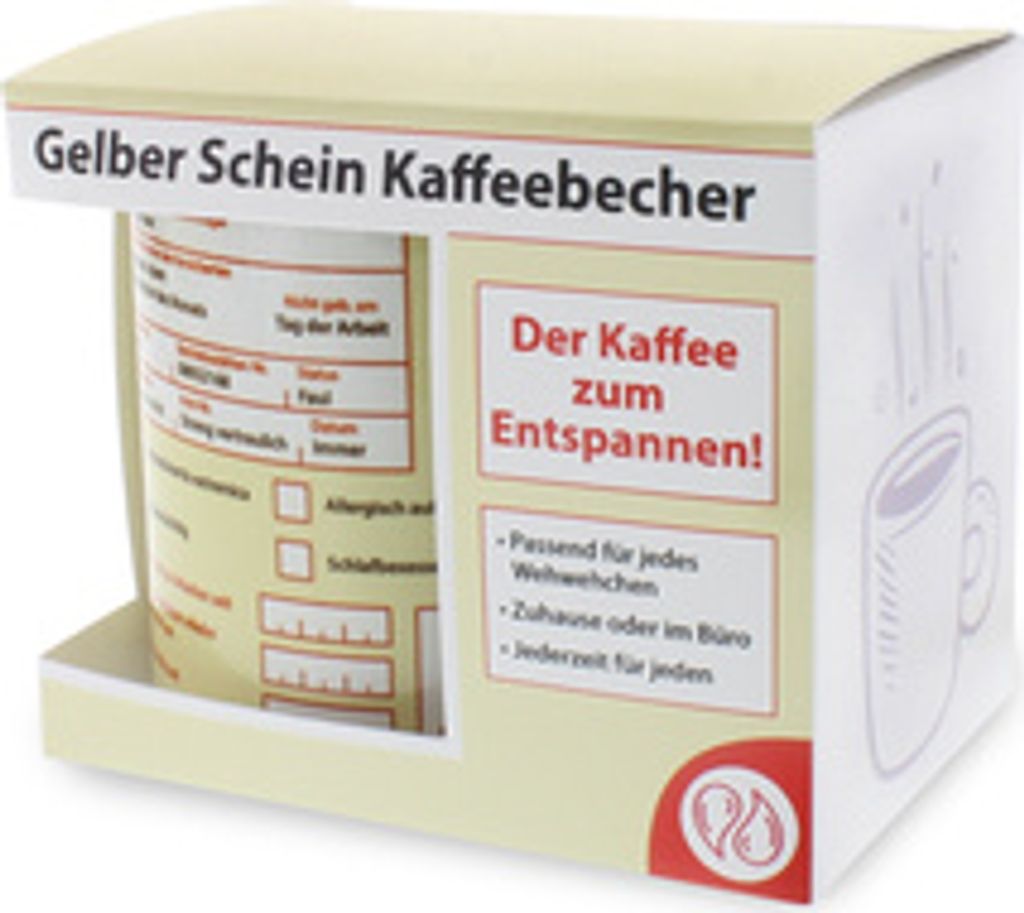 Kaffeebecher Gelber Schein 325ml Produktbild 