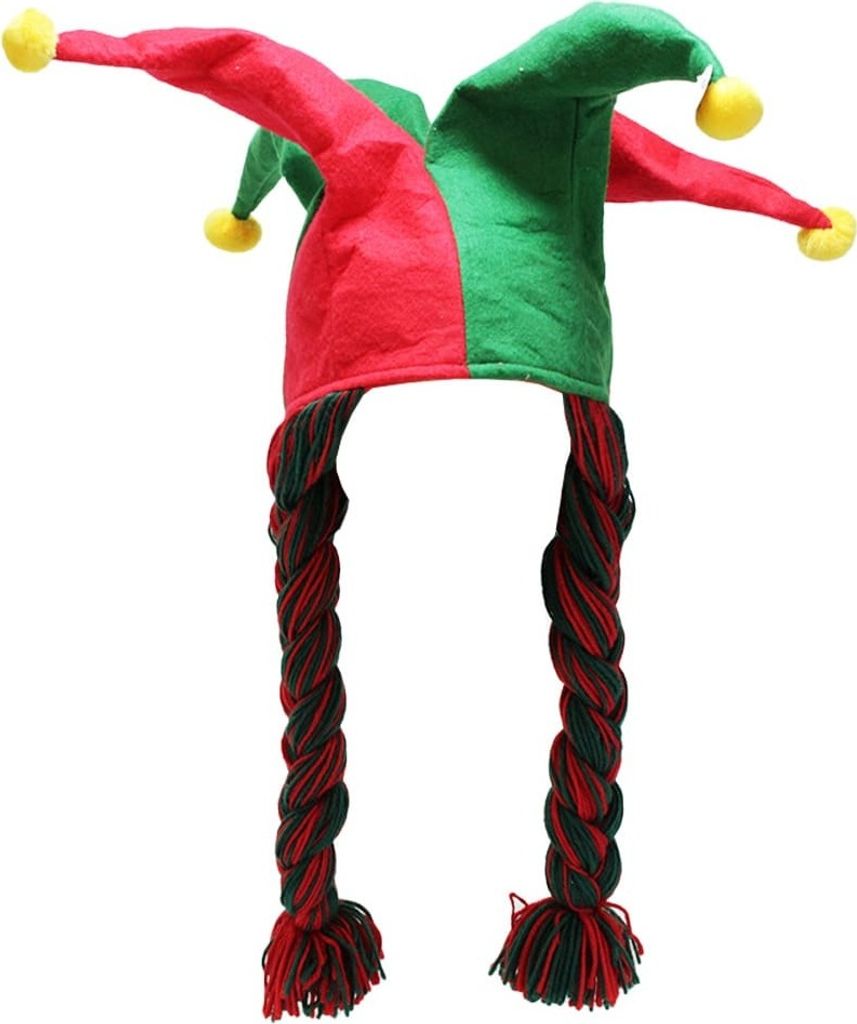 Bunte Narrenkappe Mit Vielen Glöckchen - Karneval, Fasching, Clown Verkleidung
