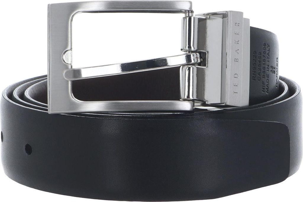 Ted Baker Gürtel Karmer Reversible Leather Belt W85 Brn-Choc dunkelbraun schwarz