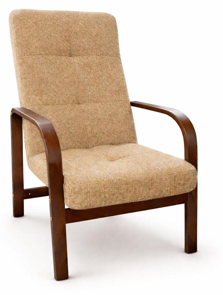 Fotel Nordic Comfort wypoczynkowy salon drewno orzech Zdjęcie produktu 