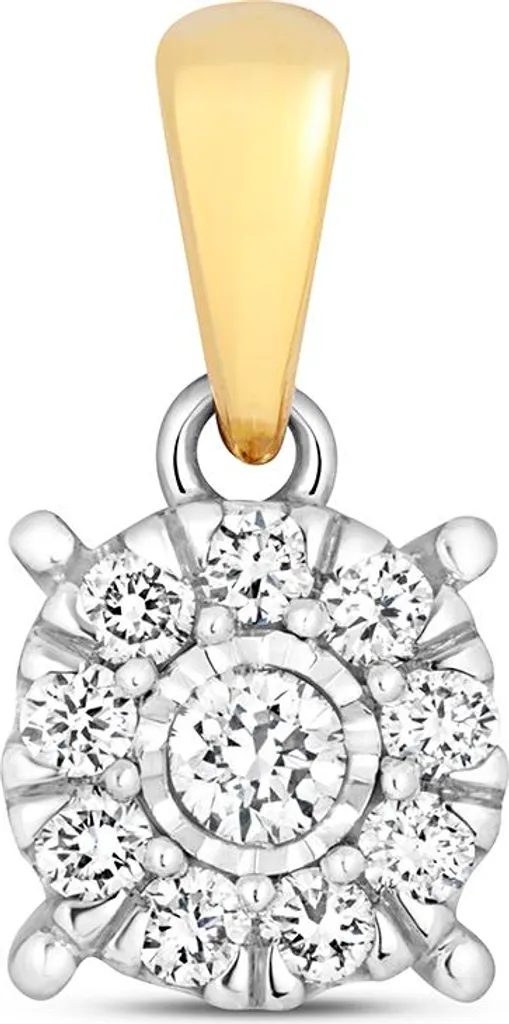 Pendentif Femme Or 375 et Diamant 0.15 Carat TRS214309KY - Éclat Pur