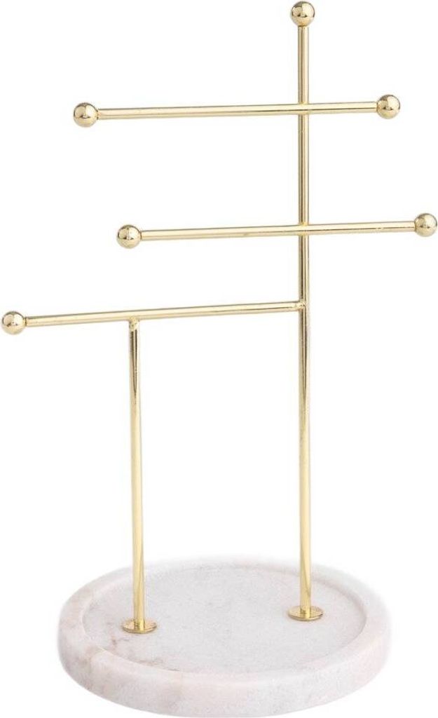 HOMLA Ekspozytor na biżuterię DITA złoty 20x15x30 cm Zdjęcie produktu 