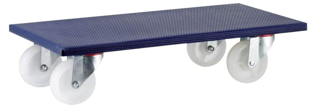 Möbelroller 600x300mm 600kg Kst.Rad 100 mm